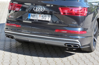 Splittery zadní boční Audi SQ7 / Q7 S-Line Mk.2 černý lesklý plast