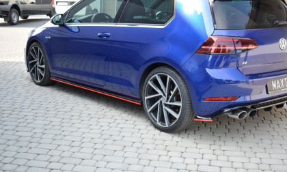 Prahové lišty VW GOLF 7 R FACELIFT 2017- carbon look