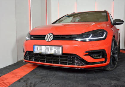 Spojler pod nárazník lipa VW Golf 7 R Facelift V.7 17- černý lesklý plast