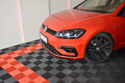 Spojler pod nárazník lipa VW Golf 7 R Facelift V.7 17- černý lesklý plast