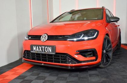 Spojler pod nárazník lipa VW Golf 7 R V.6 17- černý lesklý plast