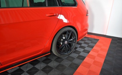 Splittery zadní boční V.2 VW GOLF 7 R VARIANT FACELIFT 2017- carbon look