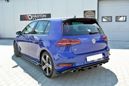 Difuzor zadního nárazníku VW GOLF MK7 R (FACELIFT) 2017 - černý lesklý plast