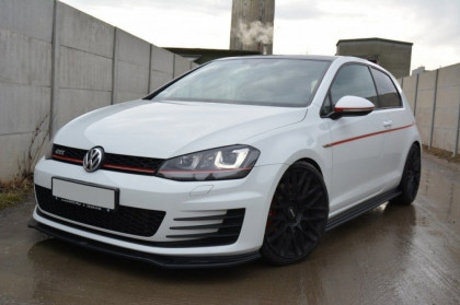 Prahové lišty VW Golf VII GTI černý lesklý plast