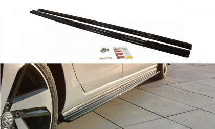 Prahové lišty VW Golf VII GTI černý lesklý plast