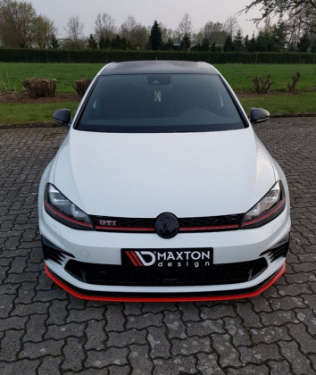 Spojler pod nárazník lipa VW GOLF VII GTI CLUBSPORT 2016 - 2017 černý lesklý plast