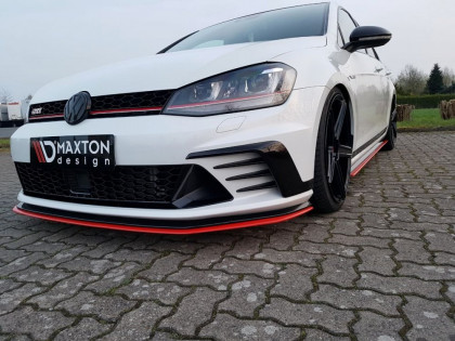 Spojler pod nárazník lipa VW GOLF VII GTI CLUBSPORT 2016 - 2017 černý lesklý plast