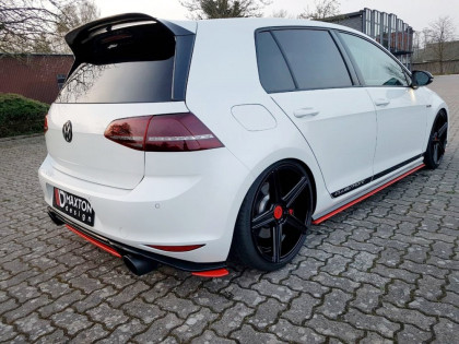 Splittery zadní boční VW GOLF Mk7 GTI CLUBSPORT 2016- 2017 černý lesklý plast