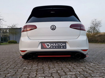 Difuzor zadního nárazníku střední VW GOLF Mk7 GTI CLUBSPORT 2016- 2017 černý lesklý plast