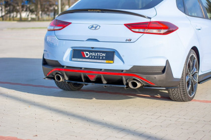 Difuzor zadního nárazníku se žebry Hyundai I30 N Fastback Mk3 carbon look