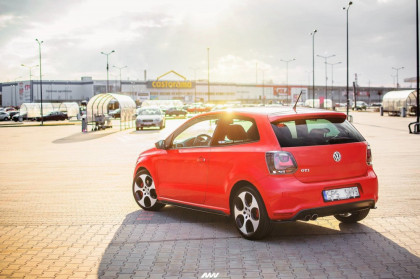 Splittery zadní boční VOLKSWAGEN POLO MK5 GTI 6R před FACELIFT (2010 - 2014) černý lesklý plast