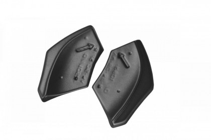 Splittery zadní boční VOLKSWAGEN SCIROCCO MK.3 R FACELIFT (2014-2017) černý lesklý plast