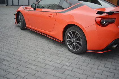 Prahové lišty V.2 SUBARU BRZ/ TOYOTA GT86 FACELIFT černý lesklý plast