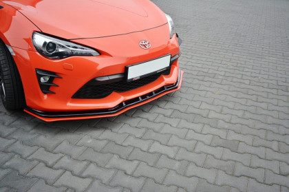 Spojler pod nárazník lipa V.4 TOYOTA GT86 FACELIFT 2017- černý lesklý plast