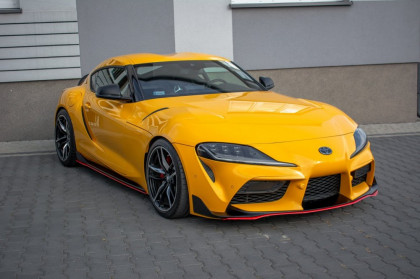 Prahové lišty V.2 Toyota Supra Mk5 2019- černý lesklý plast