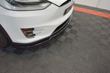 Spojler pod přední nárazník lipa V.1 Tesla Model X 2015- carbon look