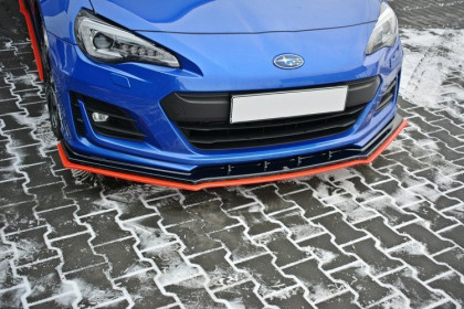 Spojler pod přední nárazník lipa V.4 SUBARU BRZ FACELIFT 2017- černý lesklý plast