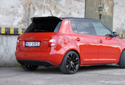 Prodloužení střešního spojleru Škoda Fabia RS Mk2 2010-2014 černý lesklý plast