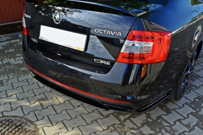 Difuzor zadního nárazníku Škoda Octavia mk3 RS černý lesklý plast