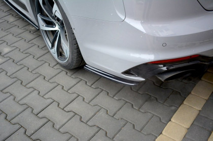 Splittery zadní boční Audi RS5 F5 Coupe černý lesklý plast