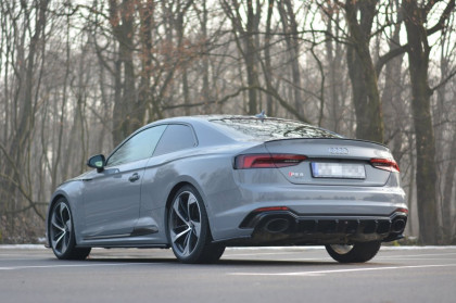 Difuzor zadního nárazníku Audi RS5 F5 Coupe / Sportback černý lesklý plast