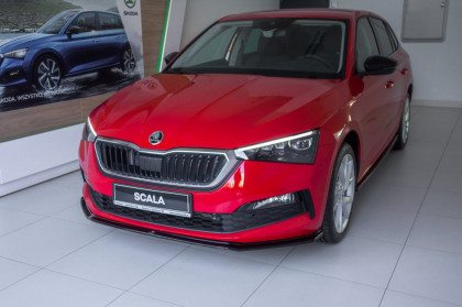 Spojler pod přední nárazník lipa V.3 Škoda Scala 2019 -  carbon look