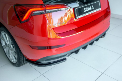 Splittery zadní boční Škoda Scala 2019 - černý lesklý plast