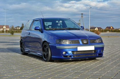 Spojler pod přední nárazník lipa SEAT IBIZA MK2 FACELIFT CUPRA 1999-2002 černý lesklý plast