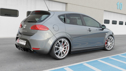 Difuzor zadního nárazníku V.1 Seat Leon 2 Cupra/ Fr Facelift 2009- 2012 černý lesklý plast