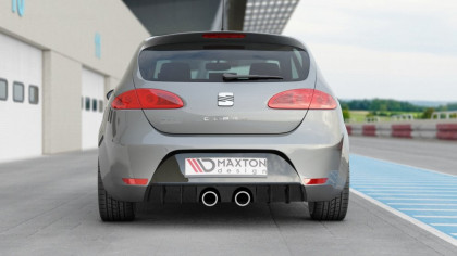 Difuzor zadního nárazníku V.1 Seat Leon 2 Cupra/ Fr Facelift 2009- 2012 černý lesklý plast