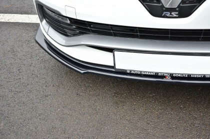 Spojler pod přední nárazník lipa RENAULT CLIO MK4 RS 2013- 2019  černý lesklý plast