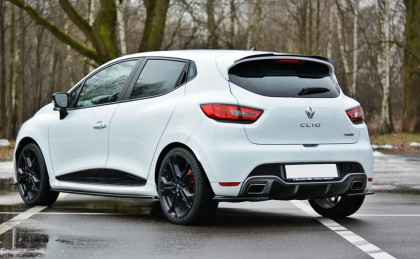 Prodloužení střešního spojleru RENAULT CLIO MK4 RS 2013- 2019 černý lesklý plast