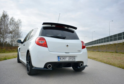 Splittery zadní boční RENAULT CLIO MK3 RS FACELIFT 2009-2012 černý lesklý plast