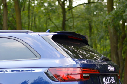 Prodloužení střešního spojleru Audi RS4 B9 Avant černý lesklý plast