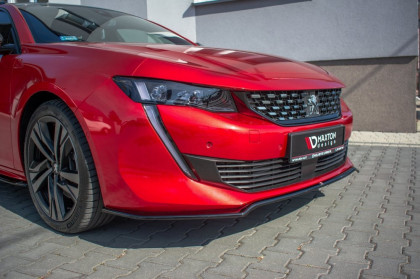 Spojler pod přední nárazník lipa V.1 Peugeot 508 Mk2 2018- černý lesklý plast