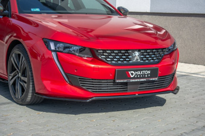 Spojler pod přední nárazník lipa V.1 Peugeot 508 Mk2 2018- černý lesklý plast