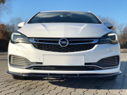 Spojler pod přední nárazník lipa V.1 OPEL ASTRA K OPC-LINE 2015-  černý lesklý plast