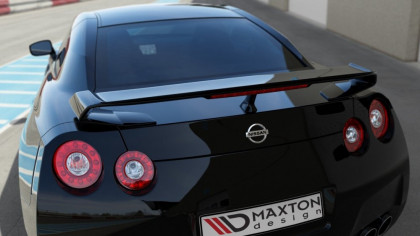 Prodloužení spojleru NISSAN GT-R PŘED FACELIFTEM COUPE (R35-SERIES) (2007-2010) černý lesklý plast