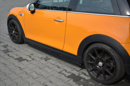 Prahové lišty MINI COOPER S MK3 3-DOOR (F56) (2014-2017) černý lesklý plast