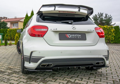 Difuzor zadního nárazníku Mercedes A45 AMG W176 2013-2015 černý lesklý plast