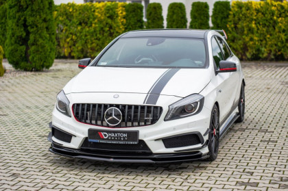 Spojler pod nárazník lipa Maxton - Mercedes A45 AMG W176 2013-2015 černý lesklý plast