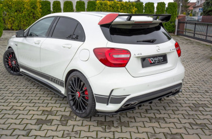 Splittery zadní, boční Mercedes A45 AMG W176 2013-2015 černý lesklý plast