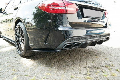 Difuzor zadního nárazníku Mercedes C-Class S205 63AMG kombi 2015- 2018 carbon look