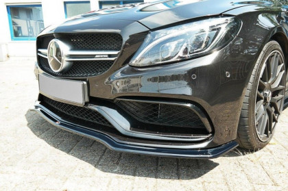 Spojler pod nárazník lipa Maxton V.1 - Mercedes C-Class S 205 63AMG kombi 2015- 2018 černý lesklý plast