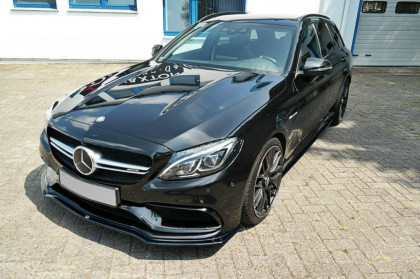 Spojler pod nárazník lipa Maxton V.1 - Mercedes C-Class S 205 63AMG kombi 2015- 2018 carbon look