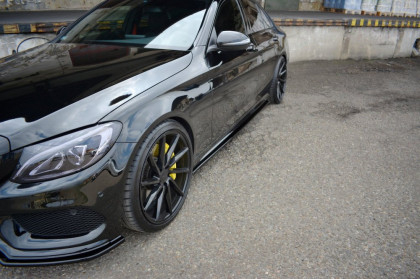 Prahové lišty MERCEDES- BENZ C43 AMG W205 2018- carbon look