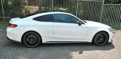 Prahové lišty Mercedes C-class C205 63AMG Coupe 2016- 2018 černý lesklý plast