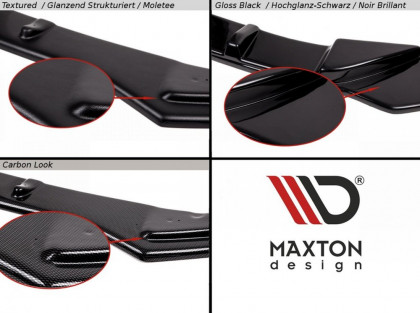 Spojler pod nárazník lipa Maxton V.1 - Mercedes C-class C205 63AMG Coupe 2016- 2018 černý lesklý plast