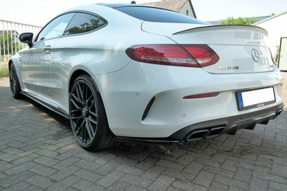 Splittery zadní, boční Mercedes C-class C205 63AMG Coupe 2016- 2018 černý lesklý plast