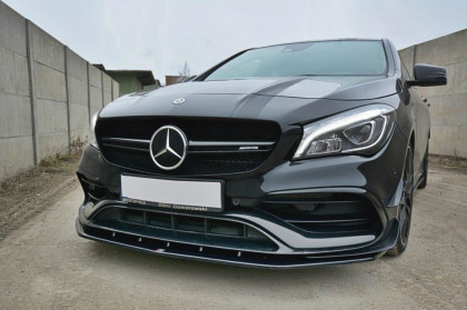 Spojler pod nárazník lipa Maxton V.1 - Mercedes CLA A45 AMG C117 Facelift 2017-  černý lesklý plast